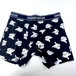 Crooks & Castles Monochrome Graphic Boxer Brief‎ underwear